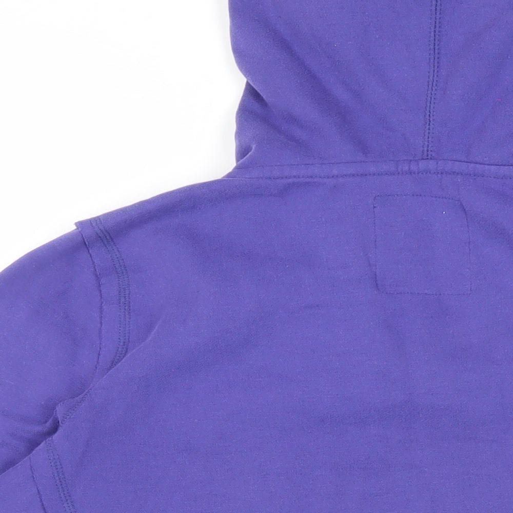 EMI Womens Purple Cotton Pullover Hoodie Size L Pullover - Logo Pockets Key Largo
