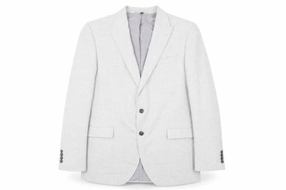 Marks & Spencer Mens Grey Plaid Polyester Jacket Suit Jacket Size 44 Regular