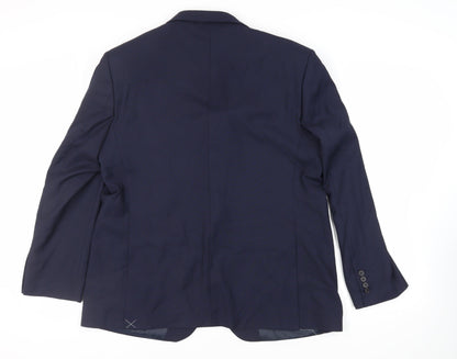 Mens UK Size 46 Marks and Spencer Regular Blue Suit Jacket