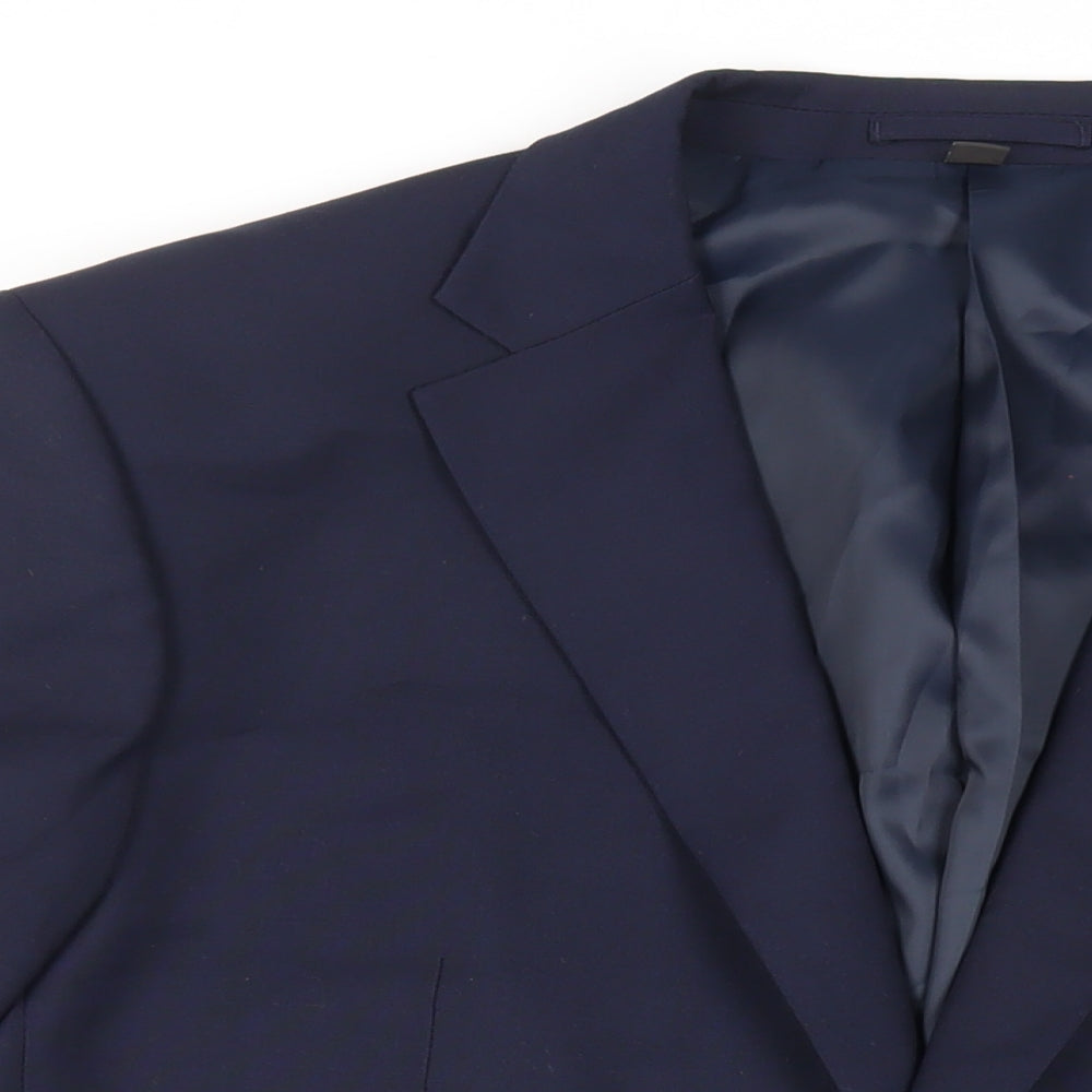 Mens UK Size 46 Marks and Spencer Regular Blue Suit Jacket