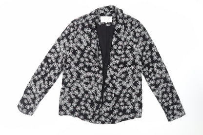 Womens UK Size 10 VILA Black Kimono Blouse