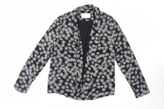 Womens UK Size 10 VILA Black Kimono Blouse