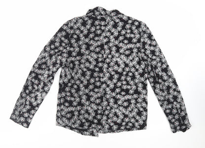 Womens UK Size 10 VILA Black Kimono Blouse