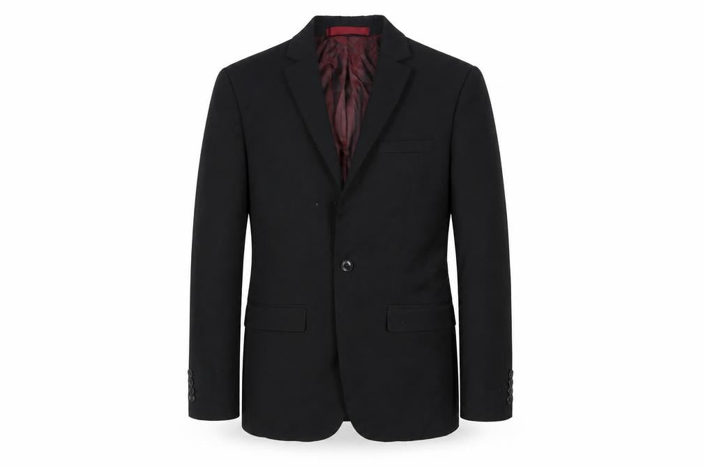 Mens UK Size 34 Topman Regular Black Suit Jacket