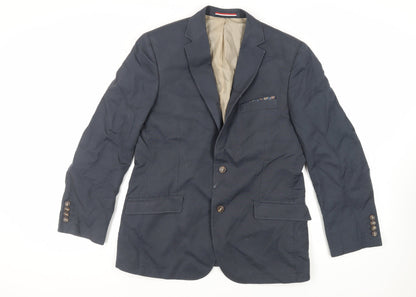 Mens UK Size 38 Brook Taverner Regular Blue Suit Jacket