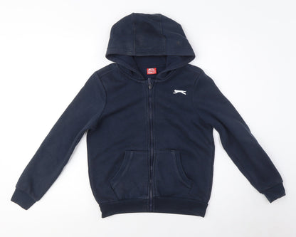 Slazenger Boys Blue Full Zip Hoodie, Size M, Casual Wear
