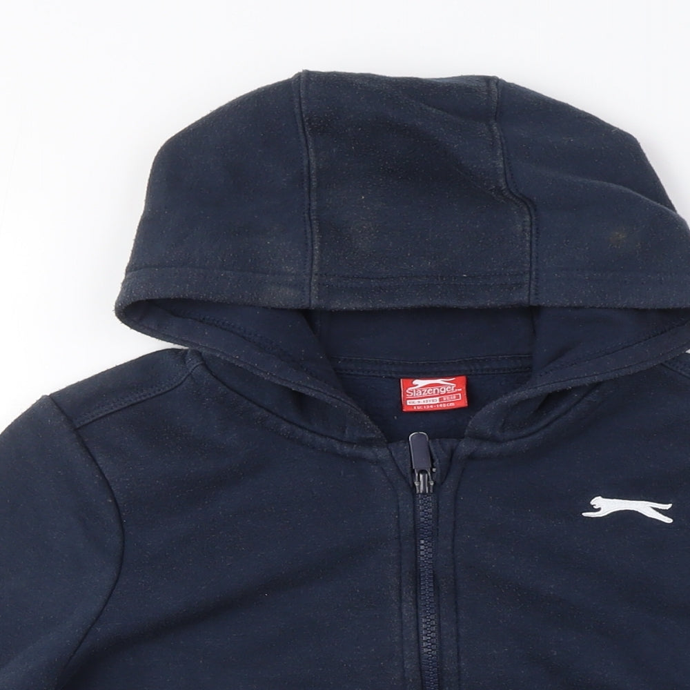 Slazenger Boys Blue Full Zip Hoodie, Size M, Casual Wear