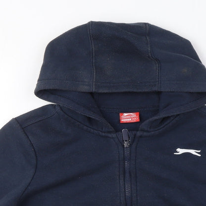 Slazenger Boys Blue Full Zip Hoodie, Size M, Casual Wear
