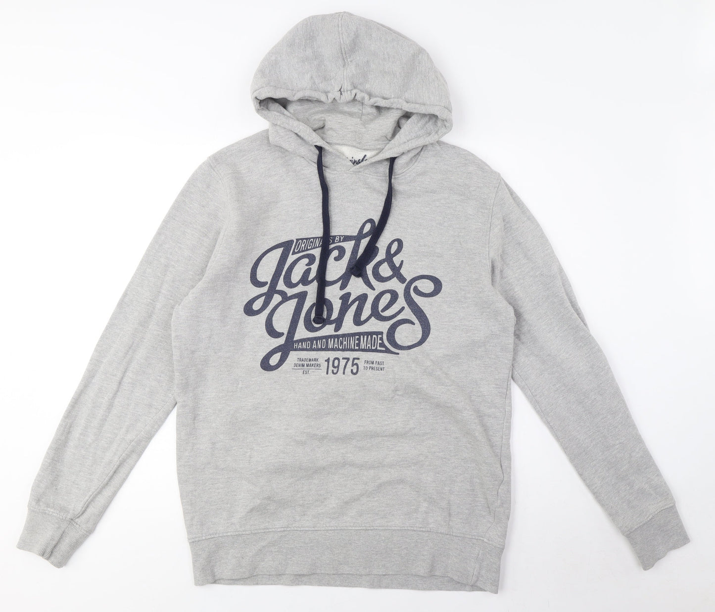 Unisex Adults UK Size M JACK & JONES Grey Pullover Hoodie