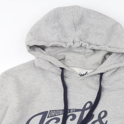 Unisex Adults UK Size M JACK & JONES Grey Pullover Hoodie