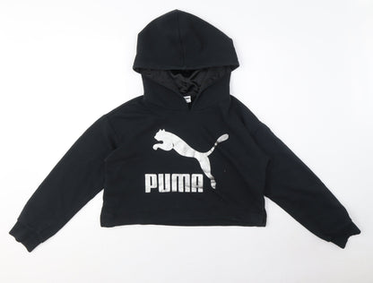 Puma Women's Black Pullover Hoodie, Size S