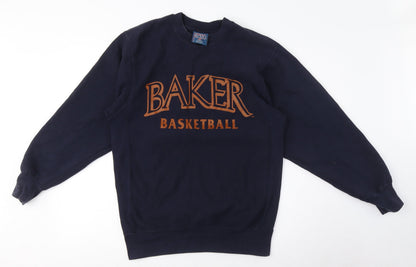 MV Sport Unisex Blue Basketball Pullover Sweatshirt L