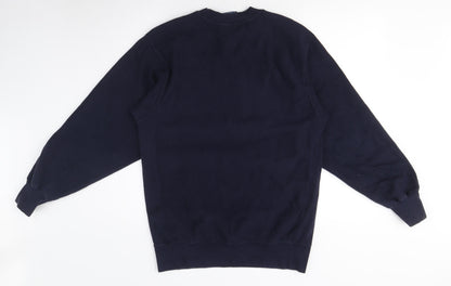 MV Sport Unisex Blue Basketball Pullover Sweatshirt L