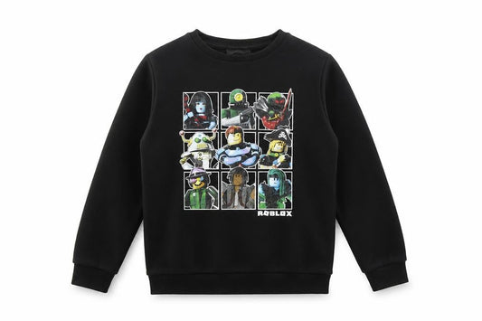 Boys Black Roblox Graphic Pullover Sweatshirt - Size 10Y