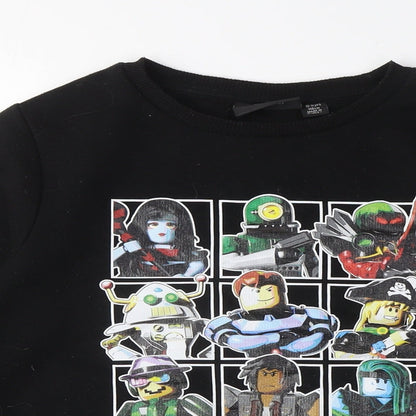 Boys Black Roblox Graphic Pullover Sweatshirt - Size 10Y