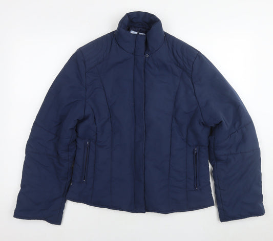 LA Gear Womens Blue Jacket Size 16 Zip