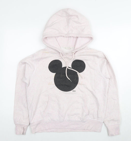 Womens UK Size M Disney Pink Pullover Sweatshirt