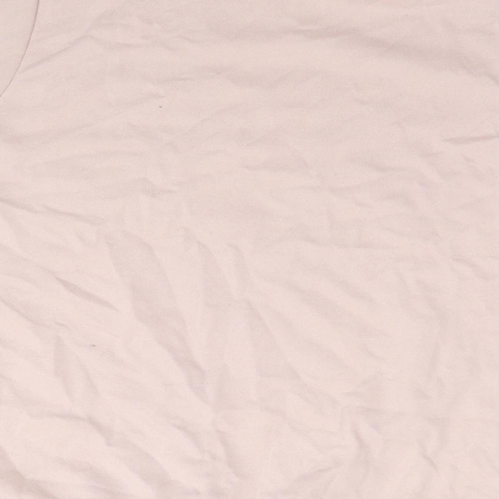 Womens UK Size L C&A Pink Basic T-Shirt