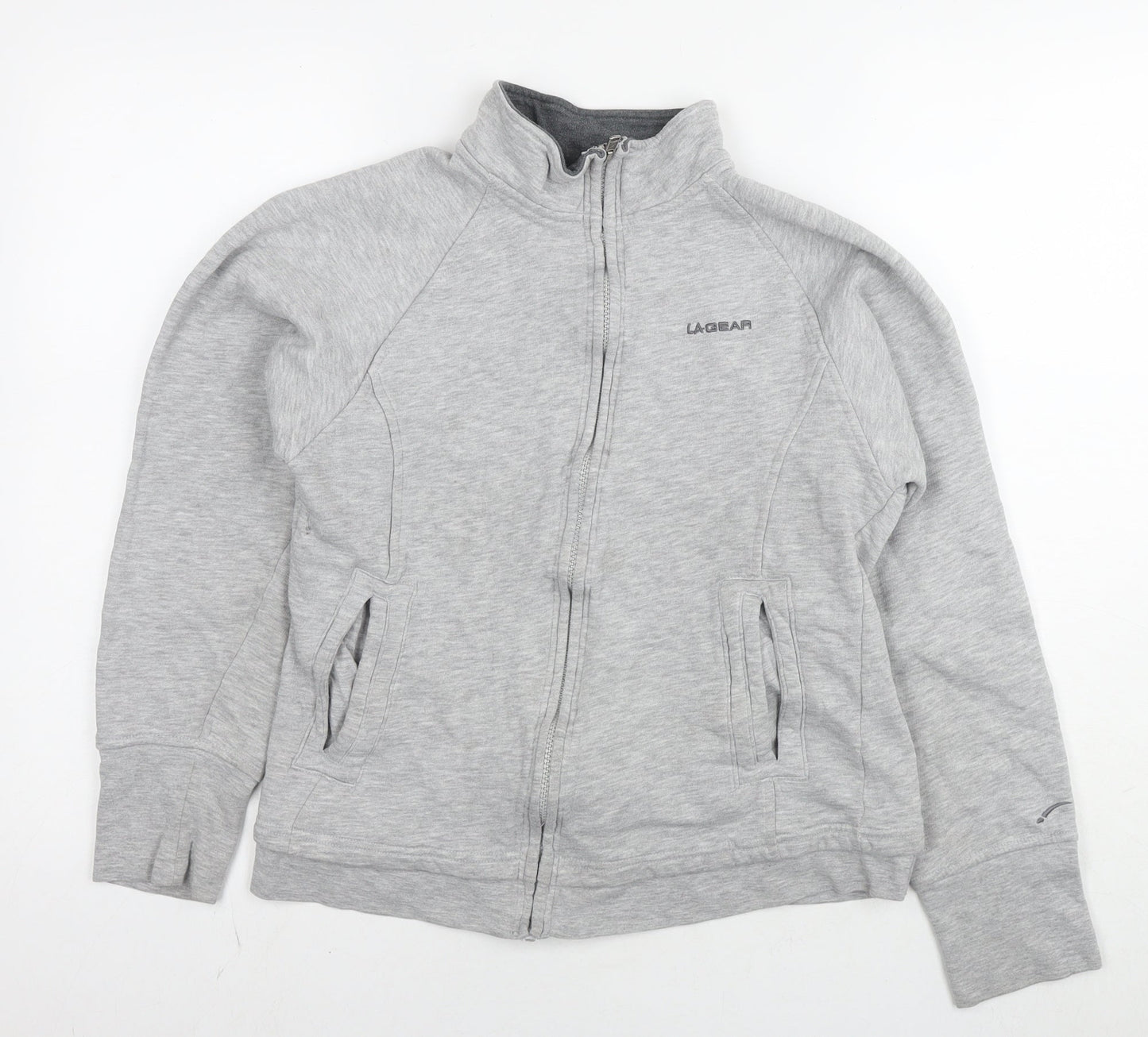 Womens UK Size 14 LA Gear Grey Full Zip Sweatshirt