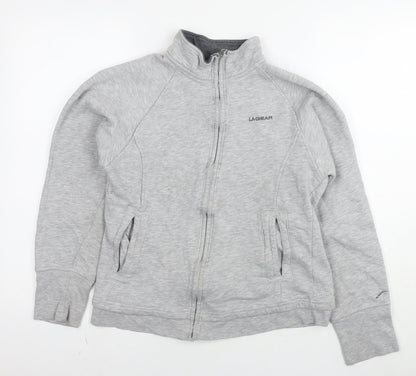 Womens UK Size 14 LA Gear Grey Full Zip Sweatshirt