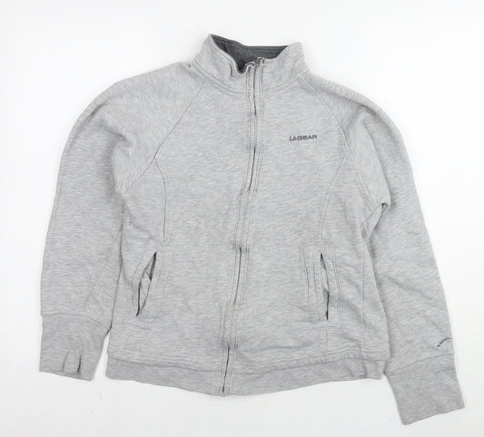 Womens UK Size 14 LA Gear Grey Full Zip Sweatshirt