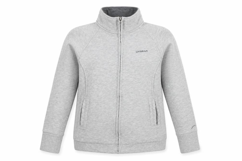 Womens UK Size 14 LA Gear Grey Full Zip Sweatshirt