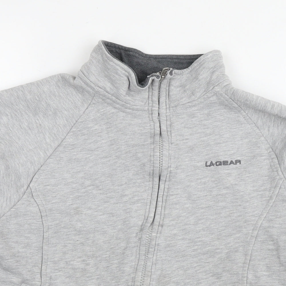 Womens UK Size 14 LA Gear Grey Full Zip Sweatshirt