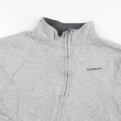 Womens UK Size 14 LA Gear Grey Full Zip Sweatshirt