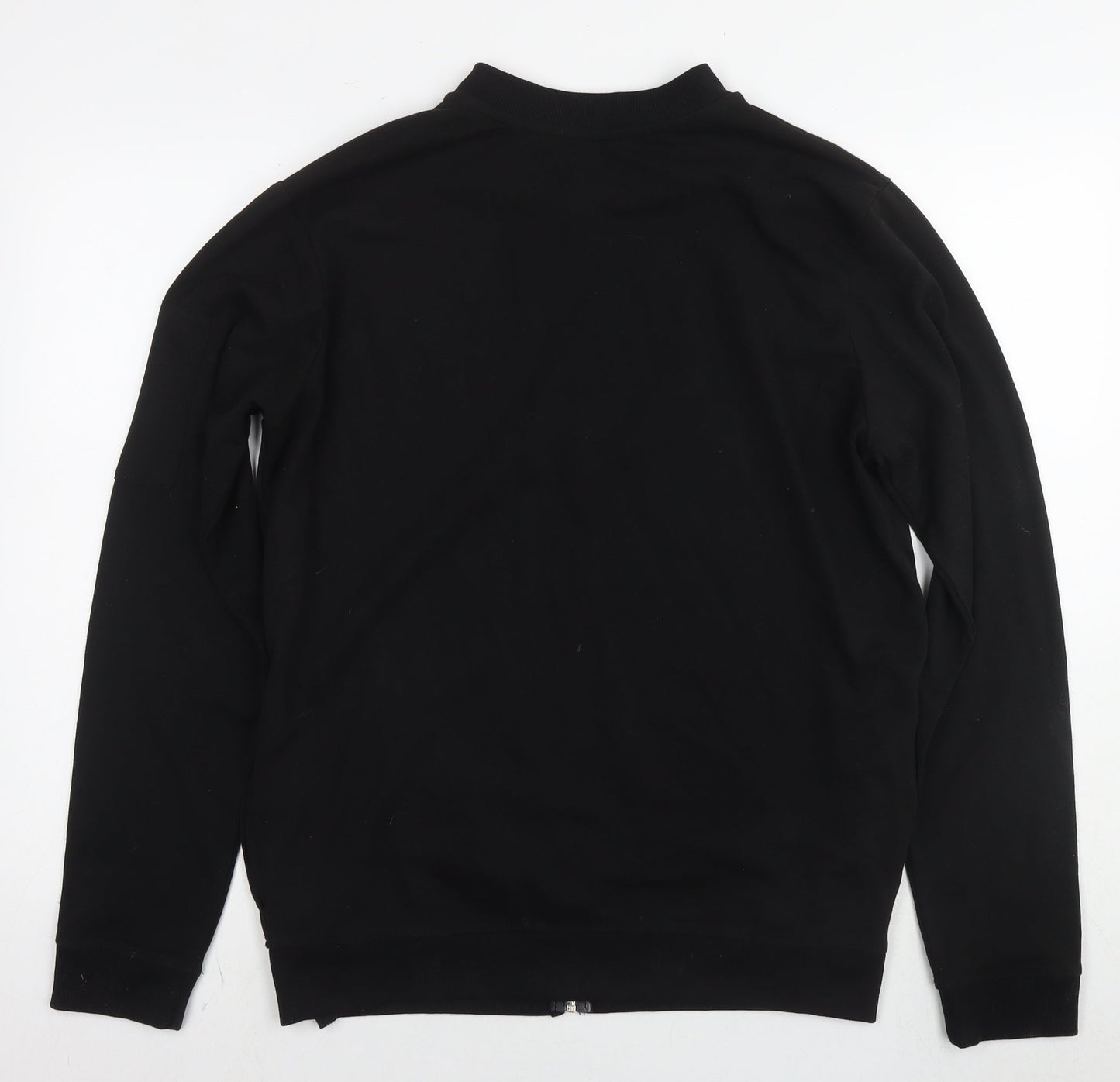Mens UK Size M Boohoo Black Full Zip Sweatshirt