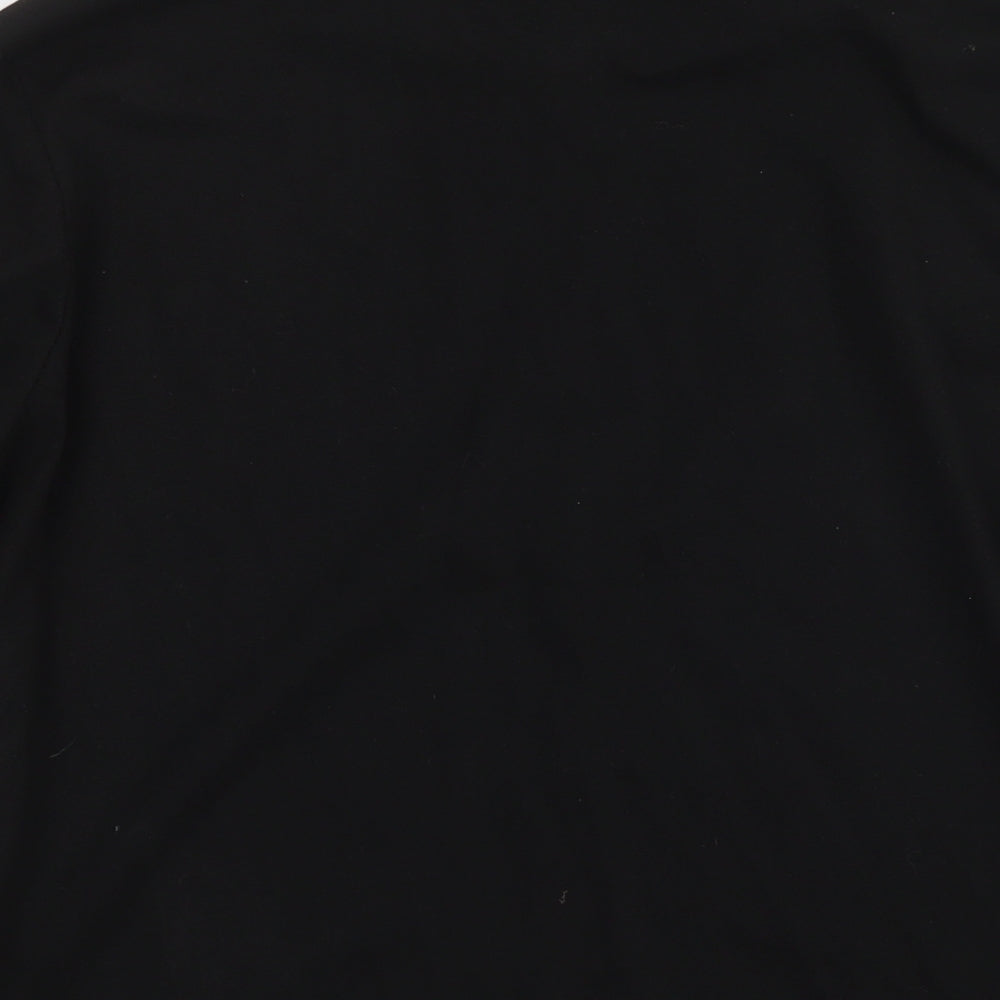 Mens UK Size M Boohoo Black Full Zip Sweatshirt