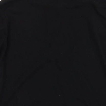 Mens UK Size M Boohoo Black Full Zip Sweatshirt
