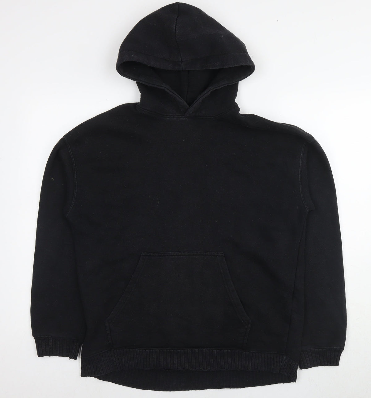 Zara Womens Black Polyester Pullover Hoodie Size XS Pullover