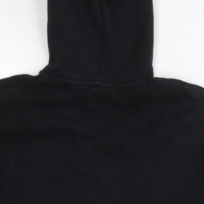 Zara Womens Black Polyester Pullover Hoodie Size XS Pullover