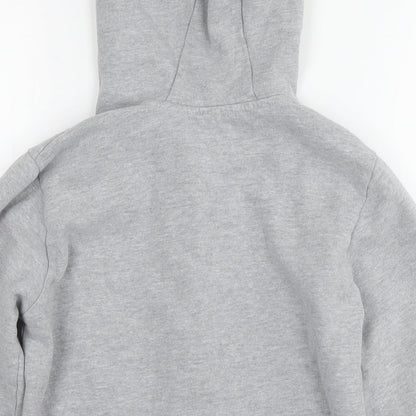 M&Co Girls Grey Cotton Full Zip Hoodie Size 11-12 Years Zip