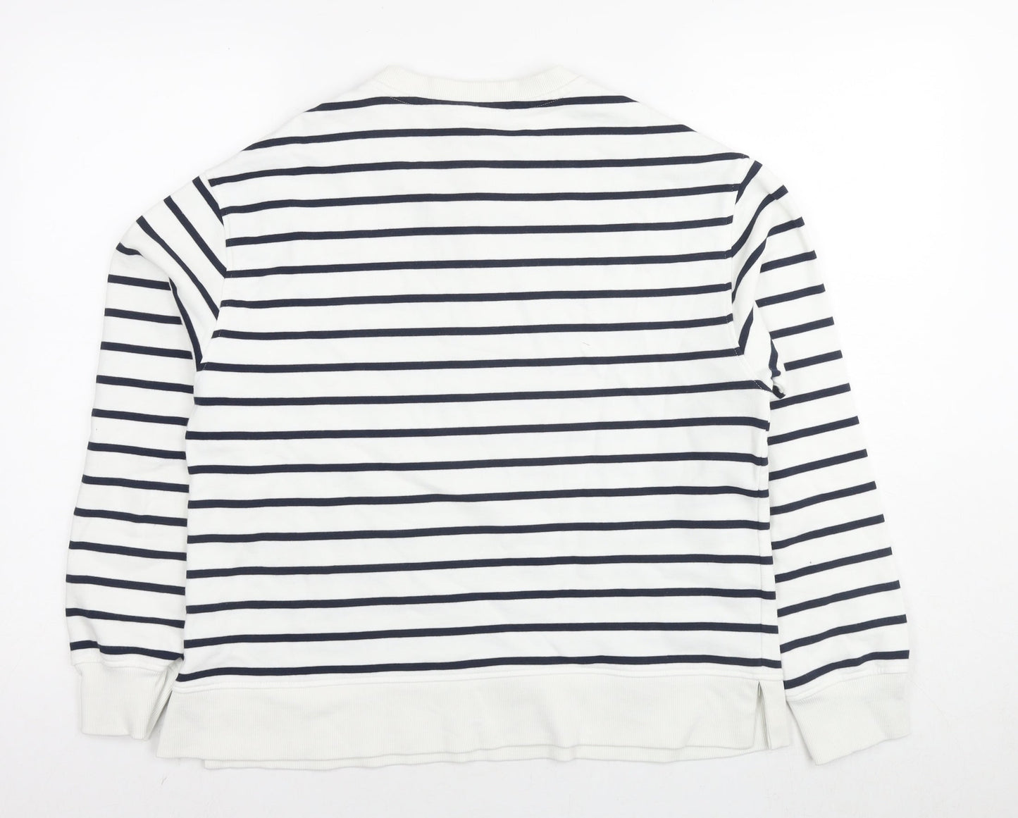 Womens UK Size M Marks and Spencer White Pullover Sweatshirt