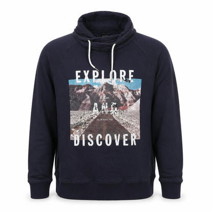 Mens UK Size L H&M Blue Pullover Hoodie