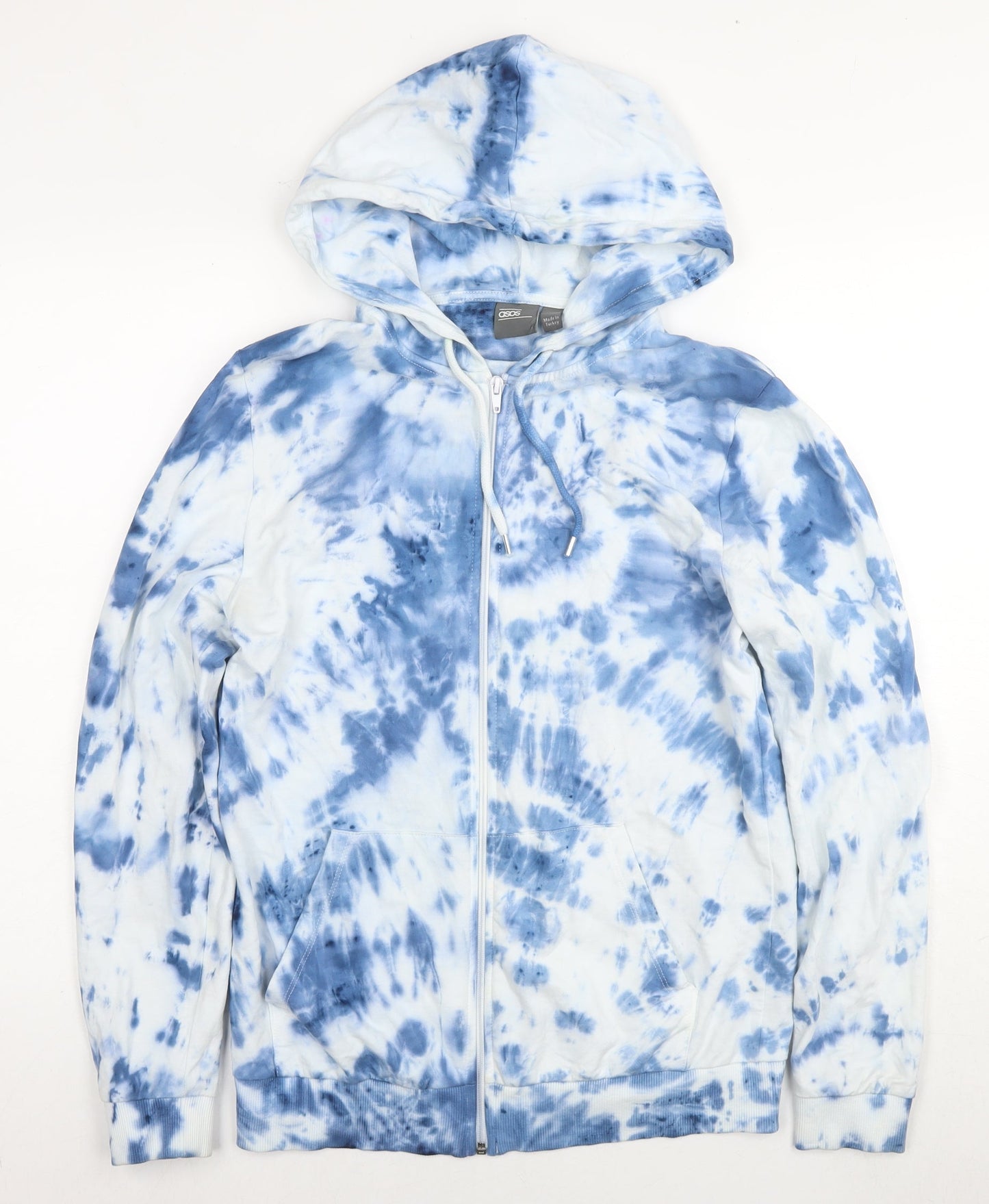 Womens UK Size XS ASOS Blue Full Zip Hoodie