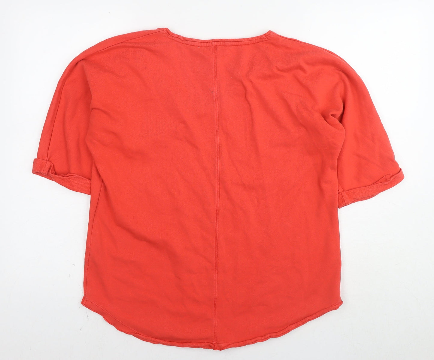 Womens UK Size 10 Marks and Spencer Red Basic T-Shirt