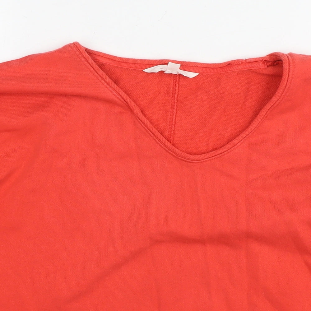 Womens UK Size 10 Marks and Spencer Red Basic T-Shirt