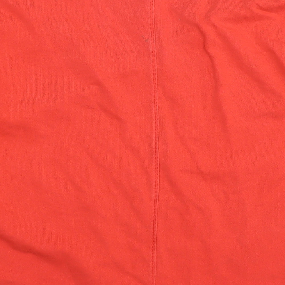Womens UK Size 10 Marks and Spencer Red Basic T-Shirt