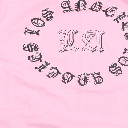 Boohoo Womens Pink Cotton Pullover Sweatshirt Size XL Pullover - LA