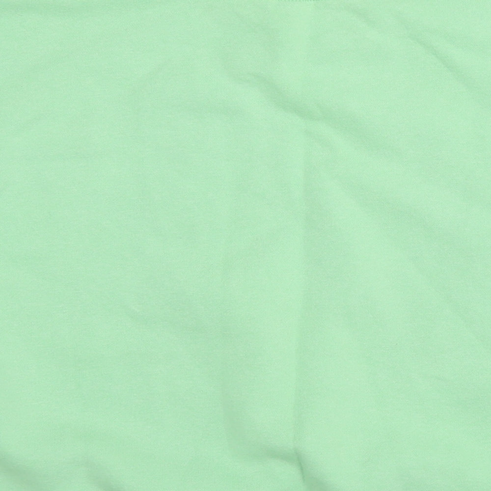 H&M Womens Green Cotton Pullover Sweatshirt Size M Pullover - Tennis Club