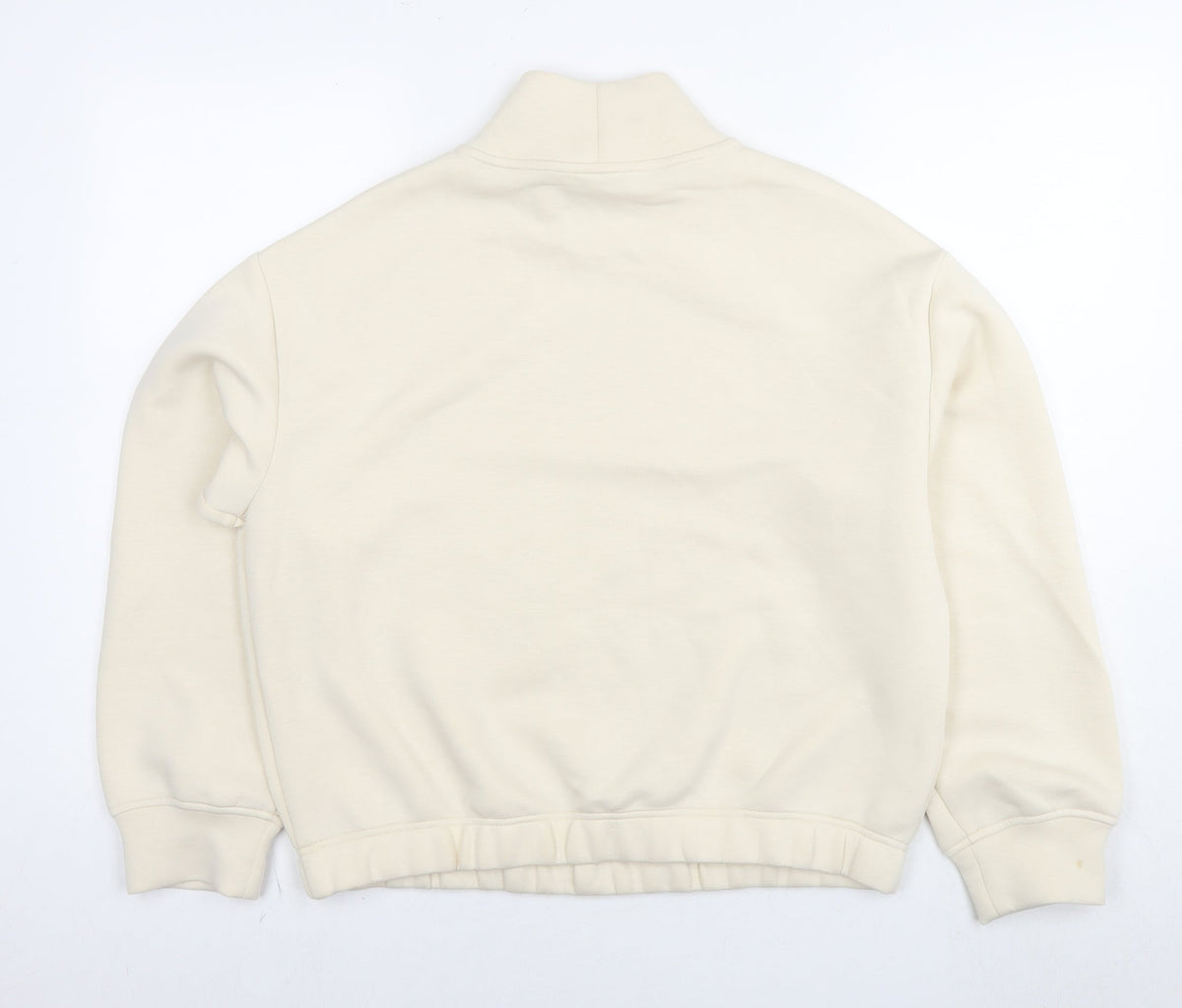 Marks & Spencer Womens Beige Cotton Pullover Sweatshirt Size M Pullover