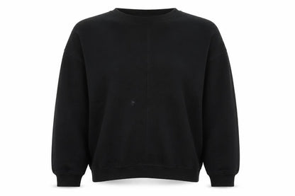 River Island Womens Black Cotton Pullover Sweatshirt Size L Pullover