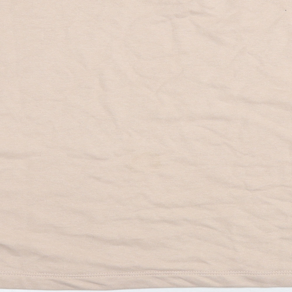 Womens UK Size XL Pull&Bear Beige Pullover Sweatshirt