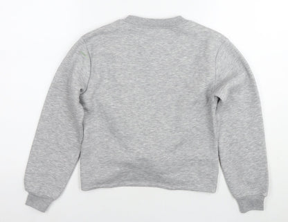 River Island Womens Grey Cotton Pullover Sweatshirt Size S Pullover