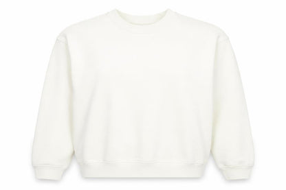 Topshop Womens White Cotton Pullover Sweatshirt Size XS Pullover