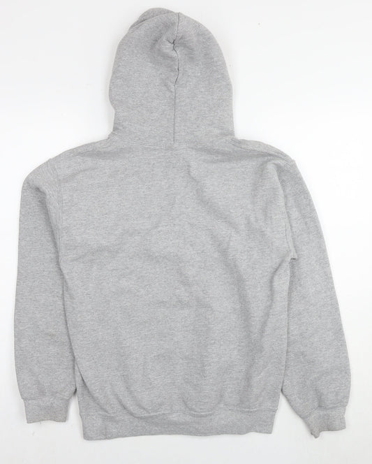 Mens UK Size S Boohoo Grey Pullover Hoodie