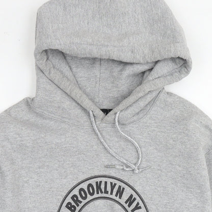 Mens UK Size S Boohoo Grey Pullover Hoodie