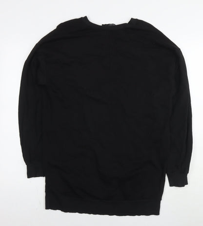 Womens UK Size 10 ASOS Black Pullover Sweatshirt